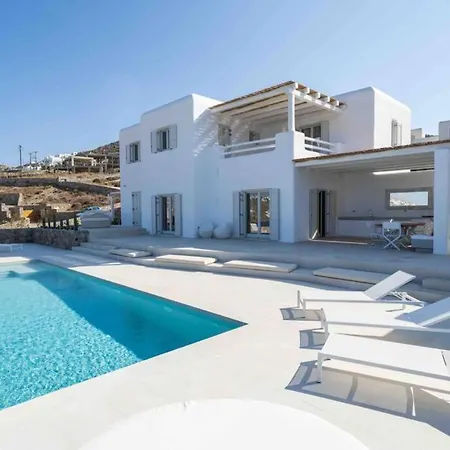 ヴィラ Bright New Luxury Villa Mykonos Town